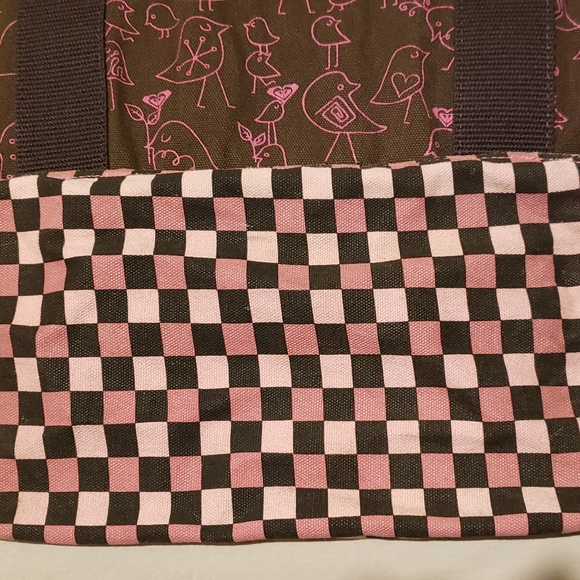 Roxy small brown and pink tote - Picture 3 of 7